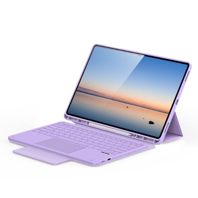 Dux Ducis - Samsung Galaxy Tab S11 Ultra Tastatur Hülle - Keyboard Case - YK Series - purpur