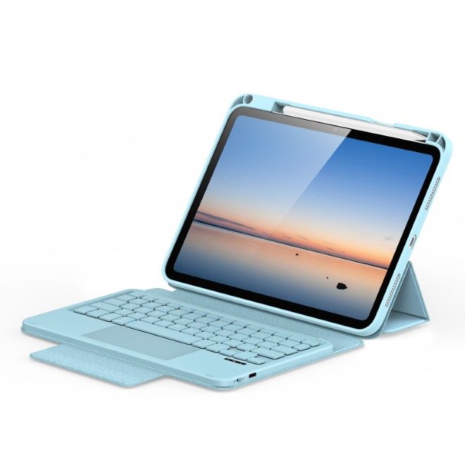 Dux Ducis - iPad 2025 (11. Gen) / iPad 2022 (10. Gen) Tastatur Hülle - Keyboard Case - YK Series - blau