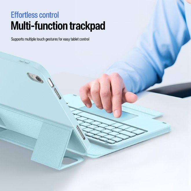 Dux Ducis - iPad 2025 (11. Gen) / iPad 2022 (10. Gen) Tastatur Hülle - Keyboard Case - YK Series - blau