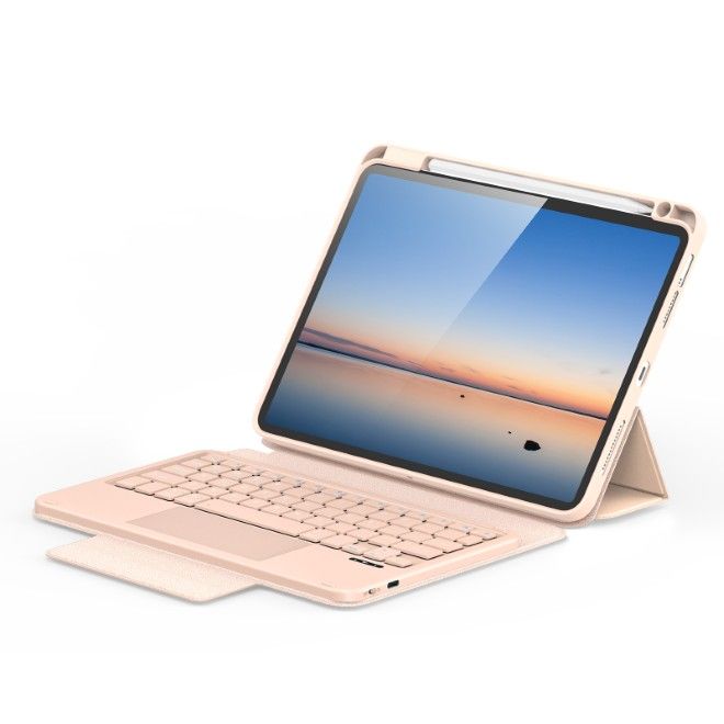 Dux Ducis - iPad Air 11 (2026/2025/2024/2022/2020) / iPad Pro 11 (2022/2021/2020) Tastatur Hülle - Keyboard Case - YK Series - pink