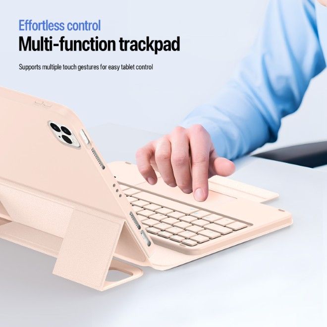 Dux Ducis - iPad Air 11 (2026/2025/2024/2022/2020) / iPad Pro 11 (2022/2021/2020) Tastatur Hülle - Keyboard Case - YK Series - pink