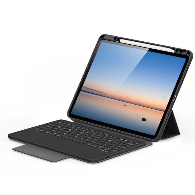 Dux Ducis - iPad Air 13 (2026/2025/2024) / iPad Pro 12.9 (2022/2021/2020) Tastatur Hülle - Keyboard Case - YK Series - schwarz