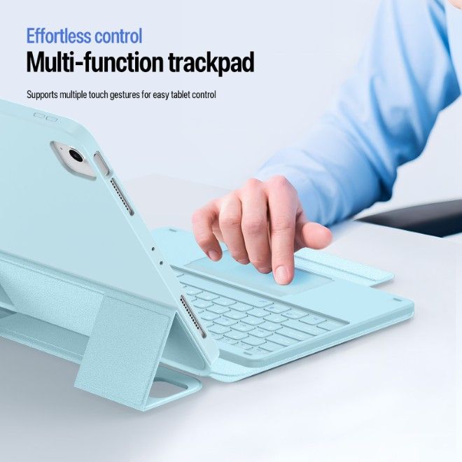 Dux Ducis - iPad Air 13 (2026/2025/2024) / iPad Pro 12.9 (2022/2021/2020) Tastatur Hülle - Keyboard Case - YK Series - blau