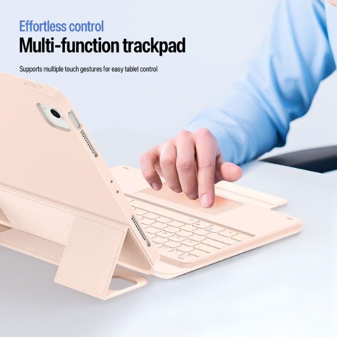 Dux Ducis - iPad Air 13 (2026/2025/2024) / iPad Pro 12.9 (2022/2021/2020) Tastatur Hülle - Keyboard Case - YK Series - pink