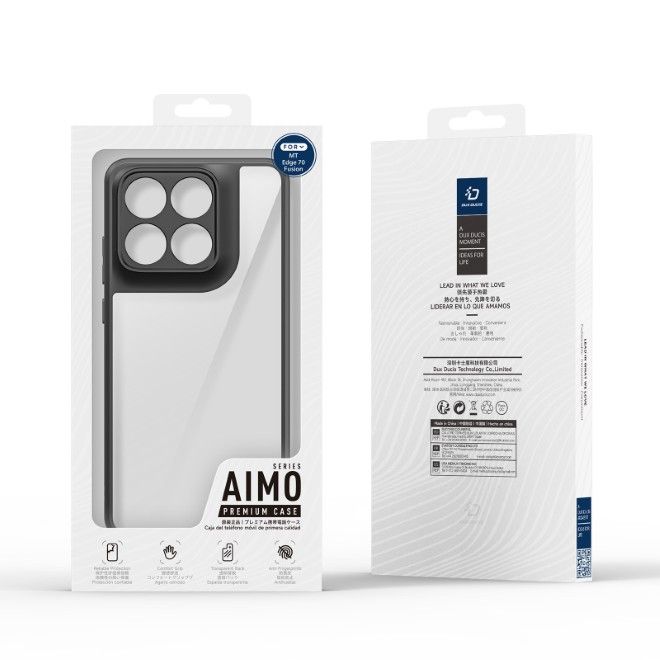 Dux Ducis - Motorola Edge 70 Fusion Hülle - Hardcase - Aimo Series - schwarz
