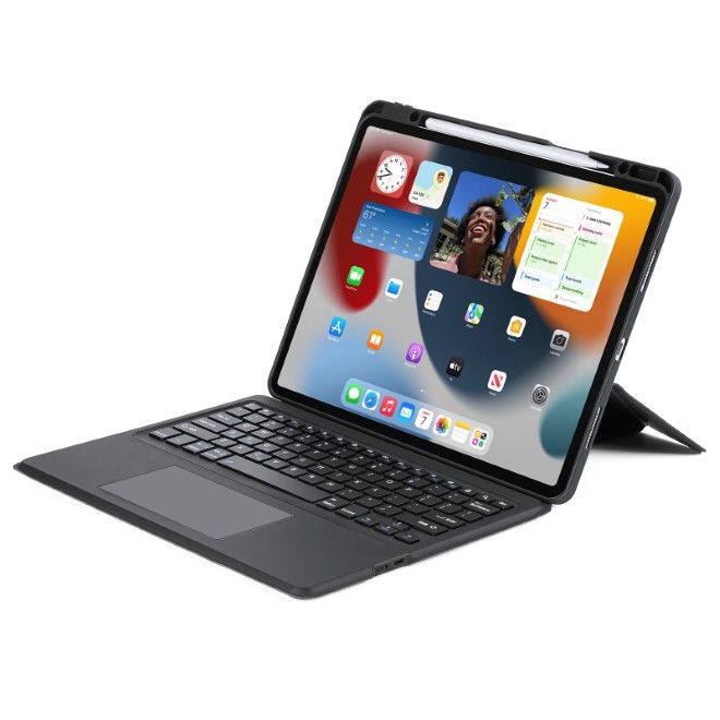 Dux Ducis - iPad Air 13 (2026/2025/2024) / iPad Pro 12.9 (2022/2021/2020/2018) Tastatur Hülle - Keyboard Case mit Backlight - DK Series - schwarz