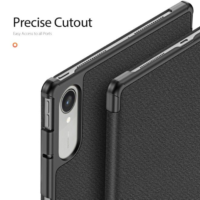 Dux Ducis - Lenovo Idea Tab Pro Gen 2 Hülle - Leder Smart Flip Case - Domo Series - schwarz