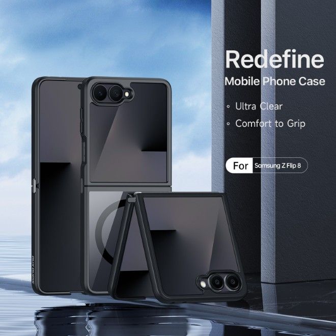 Dux Ducis - Samsung Galaxy Z Flip8 Hülle - Hardcase - MagSafe - Aimo Mag Series - schwarz