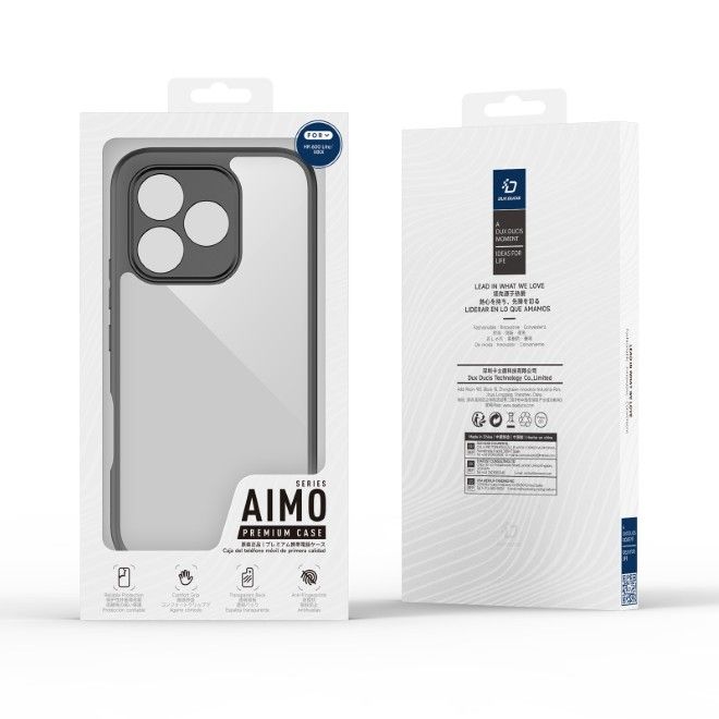 Dux Ducis - Honor 600 Lite Hülle - Hardcase - Aimo Series - schwarz