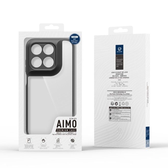 Dux Ducis - Motorola Moto G87 / G77 / G67 Hülle - Hardcase - Aimo Series - schwarz