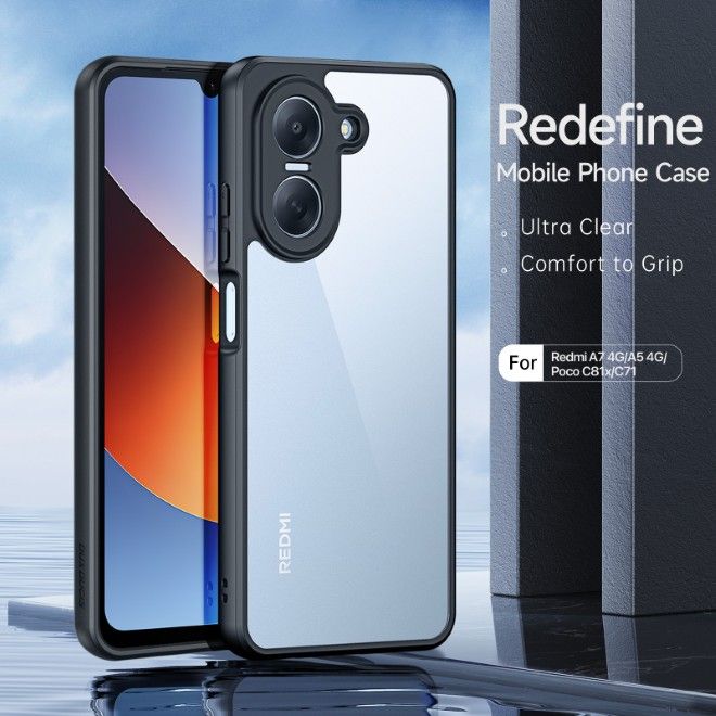 Dux Ducis - Xiaomi Redmi A7 4G / A5 4G / Poco C81x / C71 Hülle - Hardcase - Aimo Series - schwarz