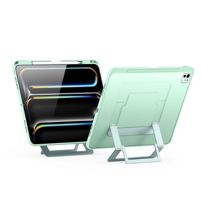 Dux Ducis - iPad Pro 11 (2025/2024) Hülle - PC Hardcase mit Standfunktion - Axis Series - grün