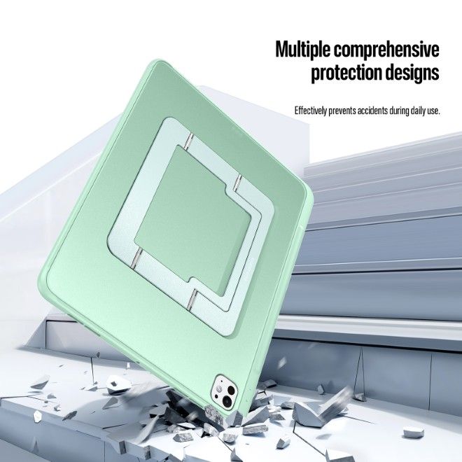 Dux Ducis - iPad Pro 11 (2025/2024) Hülle - PC Hardcase mit Standfunktion - Axis Series - grün