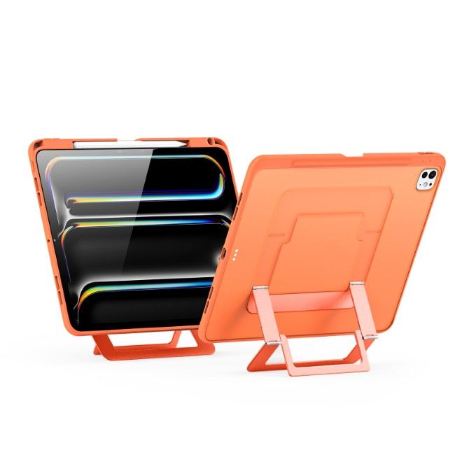Dux Ducis - iPad Pro 11 (2025/2024) Hülle - PC Hardcase mit Standfunktion - Axis Series - orange