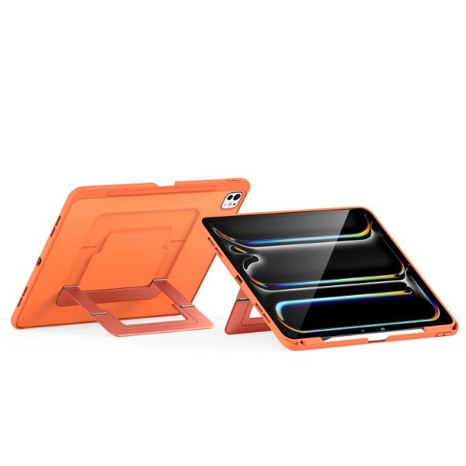 Dux Ducis - iPad Pro 11 (2025/2024) Hülle - PC Hardcase mit Standfunktion - Axis Series - orange
