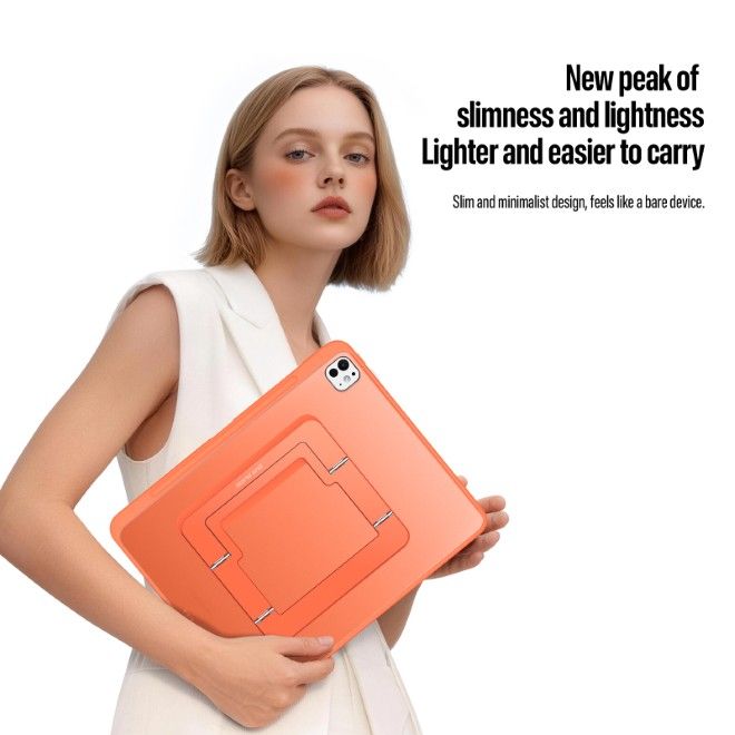 Dux Ducis - iPad Pro 11 (2025/2024) Hülle - PC Hardcase mit Standfunktion - Axis Series - orange