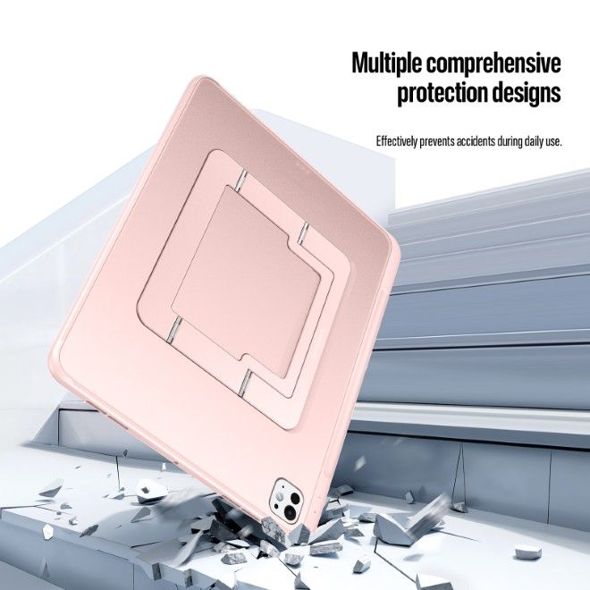 Dux Ducis - iPad Pro 11 (2025/2024) Hülle - PC Hardcase mit Standfunktion - Axis Series - pink