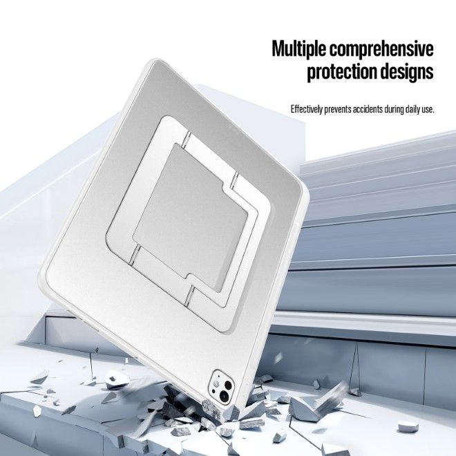 Dux Ducis - iPad Pro 11 (2025/2024) Hülle - PC Hardcase mit Standfunktion - Axis Series - weiss