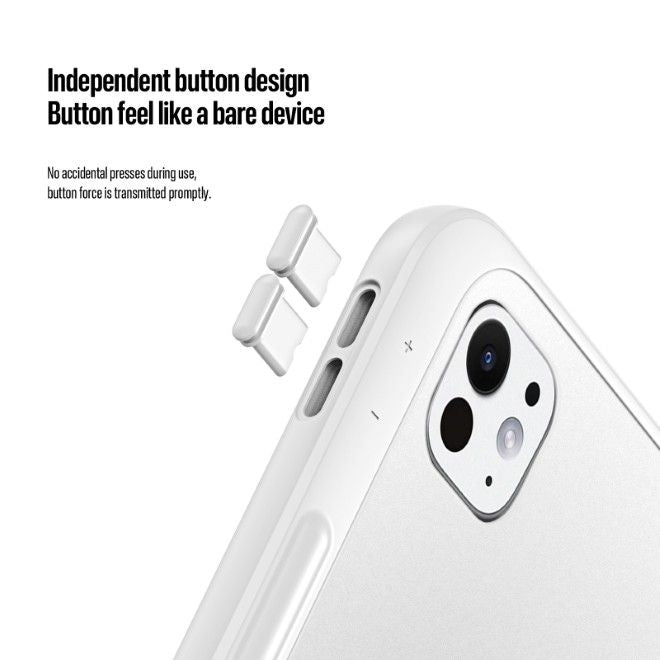 Dux Ducis - iPad Pro 11 (2025/2024) Hülle - PC Hardcase mit Standfunktion - Axis Series - weiss