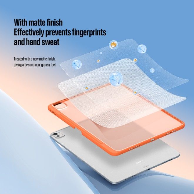 Dux Ducis - iPad Pro 13 (2025/2024) Hülle - PC Hardcase mit Standfunktion - Axis Series - orange