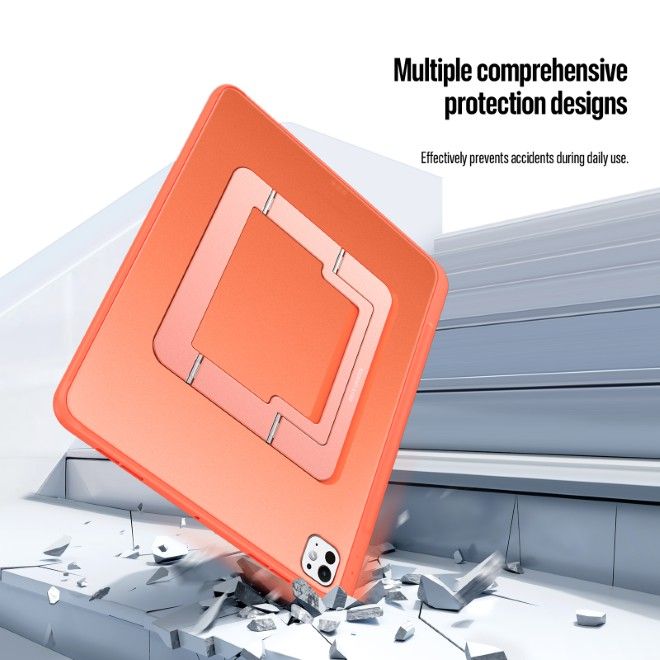 Dux Ducis - iPad Pro 13 (2025/2024) Hülle - PC Hardcase mit Standfunktion - Axis Series - orange