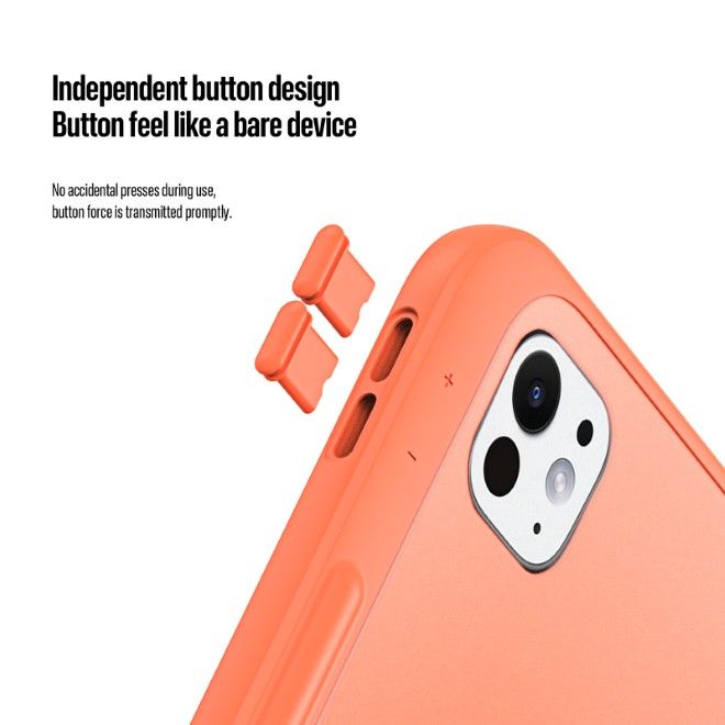 Dux Ducis - iPad Pro 13 (2025/2024) Hülle - PC Hardcase mit Standfunktion - Axis Series - orange