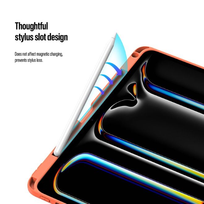 Dux Ducis - iPad Pro 13 (2025/2024) Hülle - PC Hardcase mit Standfunktion - Axis Series - orange