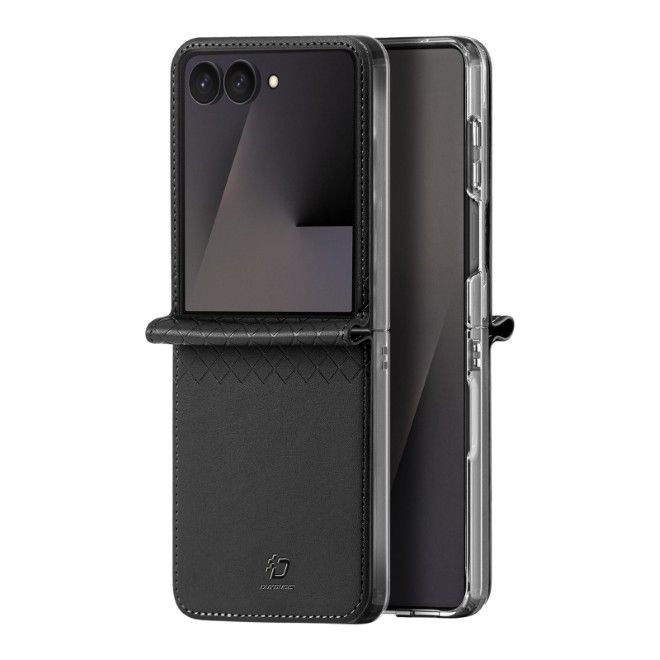Dux Ducis - Samsung Galaxy Z Flip8 Hülle - Leder Case - Bril Series - schwarz