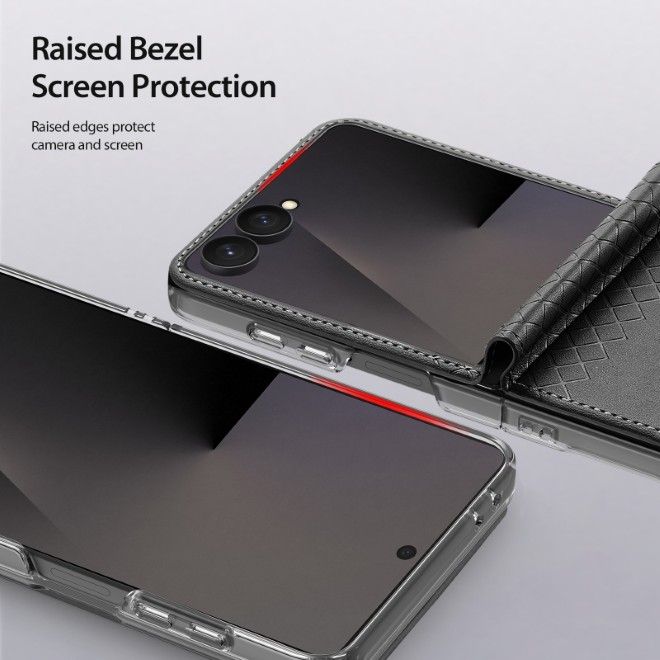 Dux Ducis - Samsung Galaxy Z Flip8 Hülle - Leder Case - Bril Series - schwarz