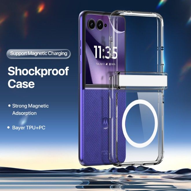 Dux Ducis - Motorola Razr 70 / 60 / 50 / 2026 / 2025 / 2024 Hülle - Hardcase - Clin Mag Series - transparent