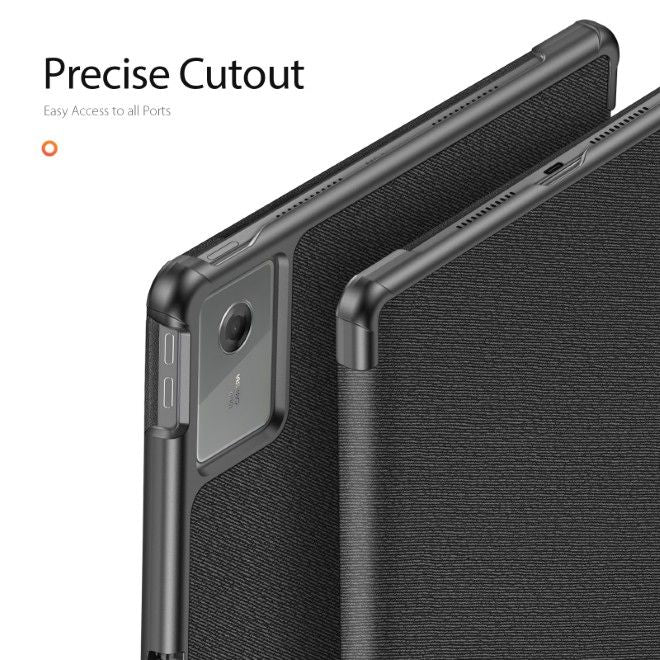 Dux Ducis -  Lenovo Tab K12 / Ideal Tab Plus 12.1 Hülle - Leder Smart Flip Case - Domo Series - schwarz