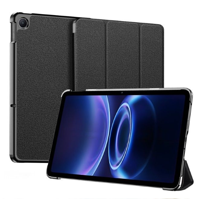 Dux Ducis -  Xiaomi Redmi Pad 2 9.7 / Poco Pad C1 Hülle - Leder Smart Flip Case - Domo Series - schwarz