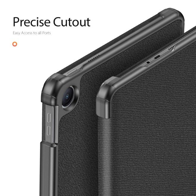 Dux Ducis -  Xiaomi Redmi Pad 2 9.7 / Poco Pad C1 Hülle - Leder Smart Flip Case - Domo Series - schwarz