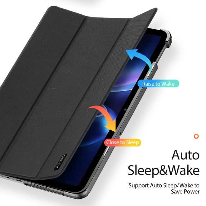 Dux Ducis -  Xiaomi Redmi Pad 2 9.7 / Poco Pad C1 Hülle - Leder Smart Flip Case - Domo Series - schwarz