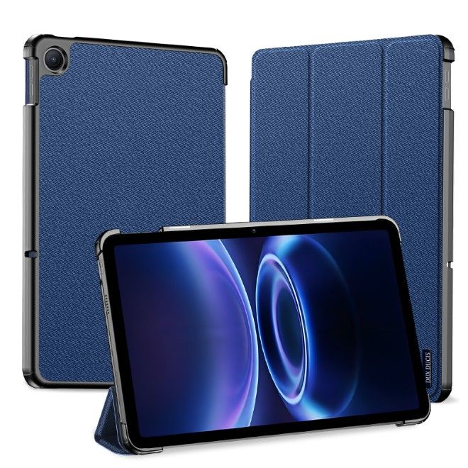 Dux Ducis -  Xiaomi Redmi Pad 2 9.7 / Poco Pad C1 Hülle - Leder Smart Flip Case - Domo Series - blau