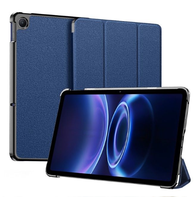 Dux Ducis -  Xiaomi Redmi Pad 2 9.7 / Poco Pad C1 Hülle - Leder Smart Flip Case - Domo Series - blau