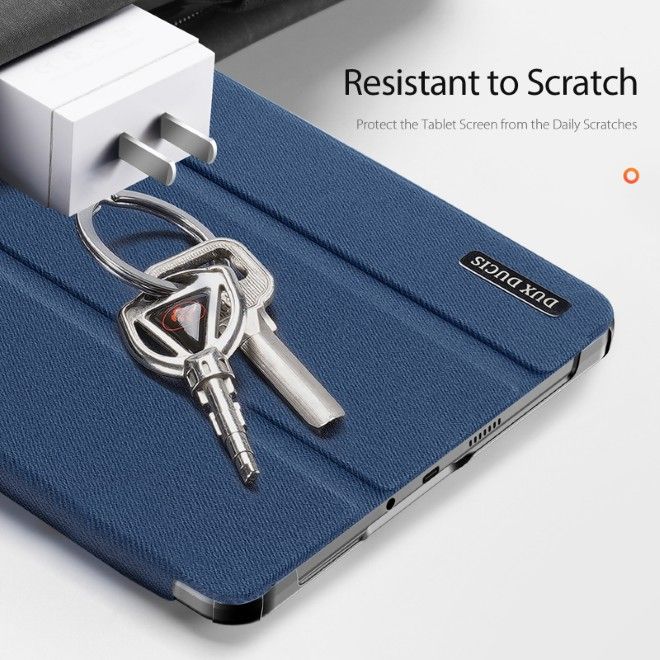 Dux Ducis -  Xiaomi Redmi Pad 2 9.7 / Poco Pad C1 Hülle - Leder Smart Flip Case - Domo Series - blau