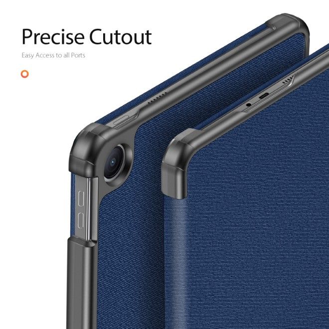 Dux Ducis -  Xiaomi Redmi Pad 2 9.7 / Poco Pad C1 Hülle - Leder Smart Flip Case - Domo Series - blau