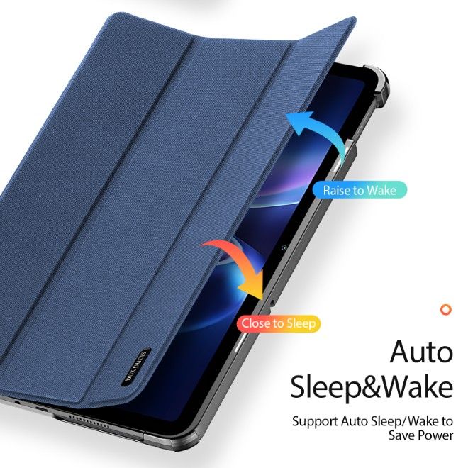 Dux Ducis -  Xiaomi Redmi Pad 2 9.7 / Poco Pad C1 Hülle - Leder Smart Flip Case - Domo Series - blau