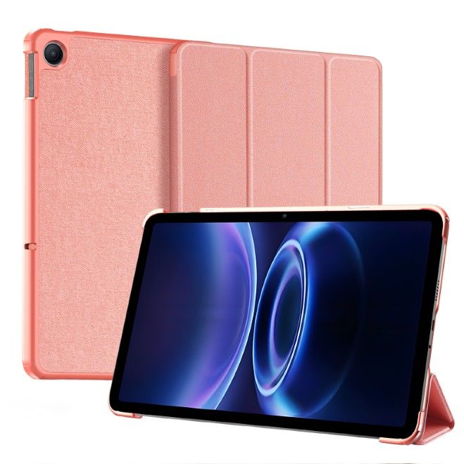 Dux Ducis -  Xiaomi Redmi Pad 2 9.7 / Poco Pad C1 Hülle - Leder Smart Flip Case - Domo Series - pink