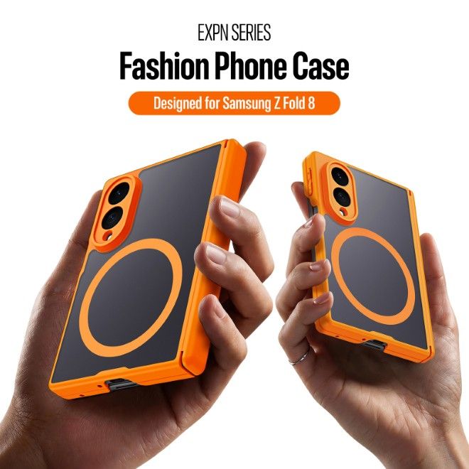 Dux Ducis - Samsung Galaxy Z Fold8 Hülle - Hardcase mit MagSafe - Expn Series - orange