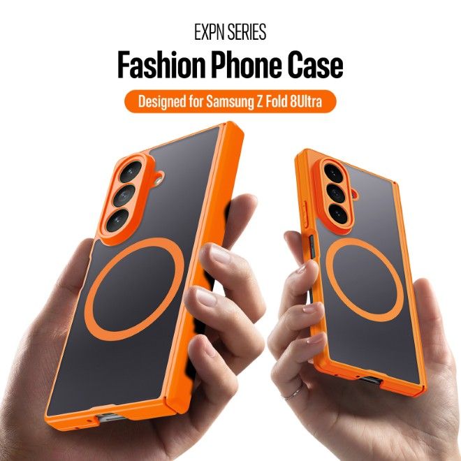 Dux Ducis - Samsung Galaxy Z Fold8 Ultra Hülle - Hardcase mit MagSafe - Expn Series - orange