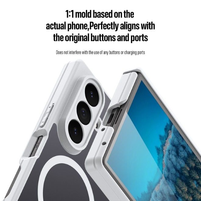 Dux Ducis - Samsung Galaxy Z Fold8 Ultra Hülle - Hardcase mit MagSafe - Expn Series - weiss
