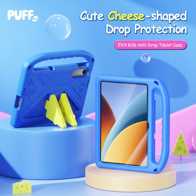 Dux Ducis - Xiaomi Redmi Pad 2 9.7 / Poco Pad C1 Hülle - Robustes EVA Case - Puff Series - blau