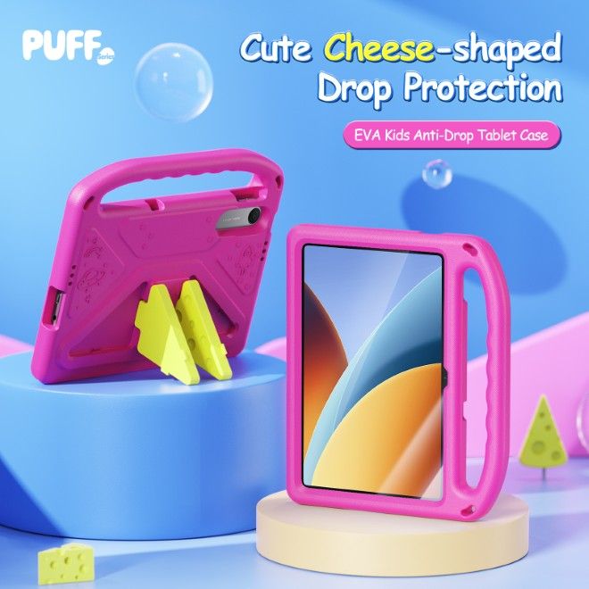 Dux Ducis - Xiaomi Redmi Pad 2 9.7 / Poco Pad C1 Hülle - Robustes EVA Case - Puff Series - pink