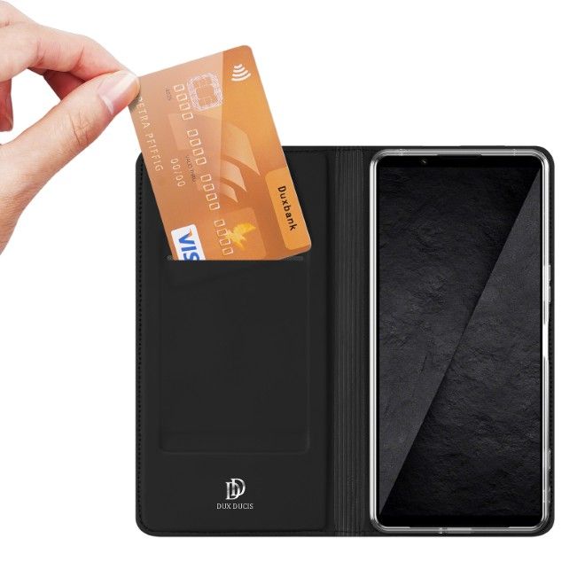 Dux Ducis - Sony Xperia 1 VIII Hülle - Handy Bookcover - Skin Pro Series - schwarz