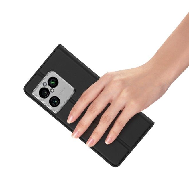 Dux Ducis - Sony Xperia 1 VIII Hülle - Handy Bookcover - Skin Pro Series - schwarz