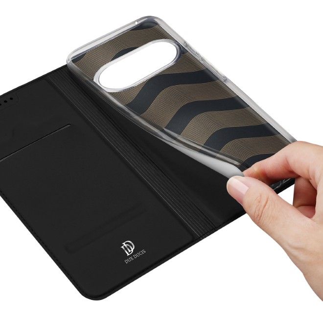 Dux Ducis - Google Pixel 11 Hülle - Handy Bookcover - Skin Pro Series - schwarz