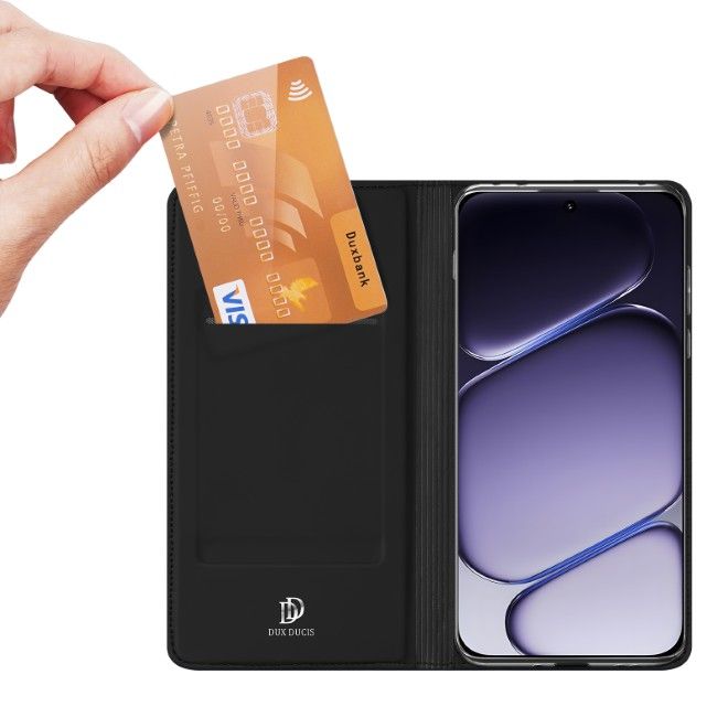 Dux Ducis - OnePlus Nord 6 Hülle - Handy Bookcover - Skin Pro Series - schwarz