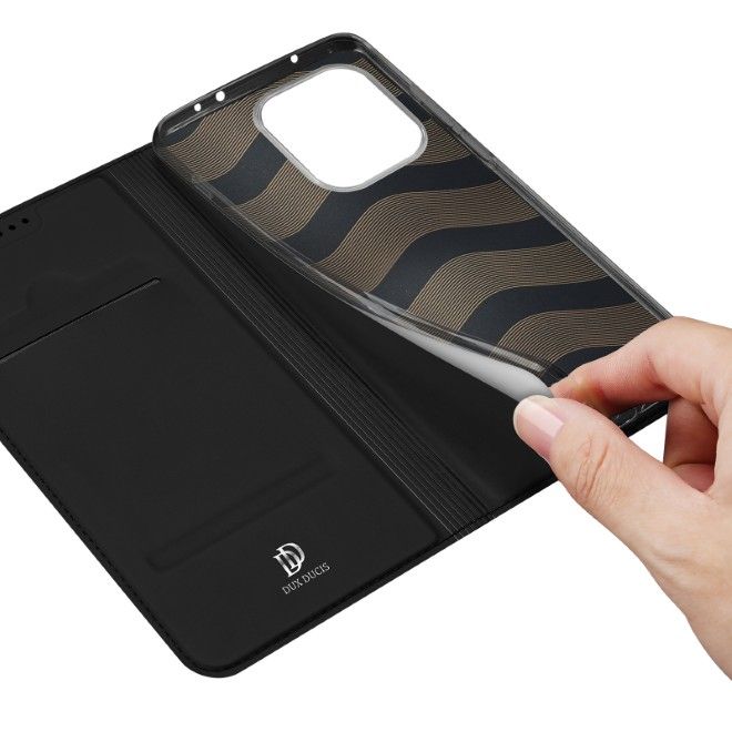 Dux Ducis - OnePlus Nord 6 Hülle - Handy Bookcover - Skin Pro Series - schwarz